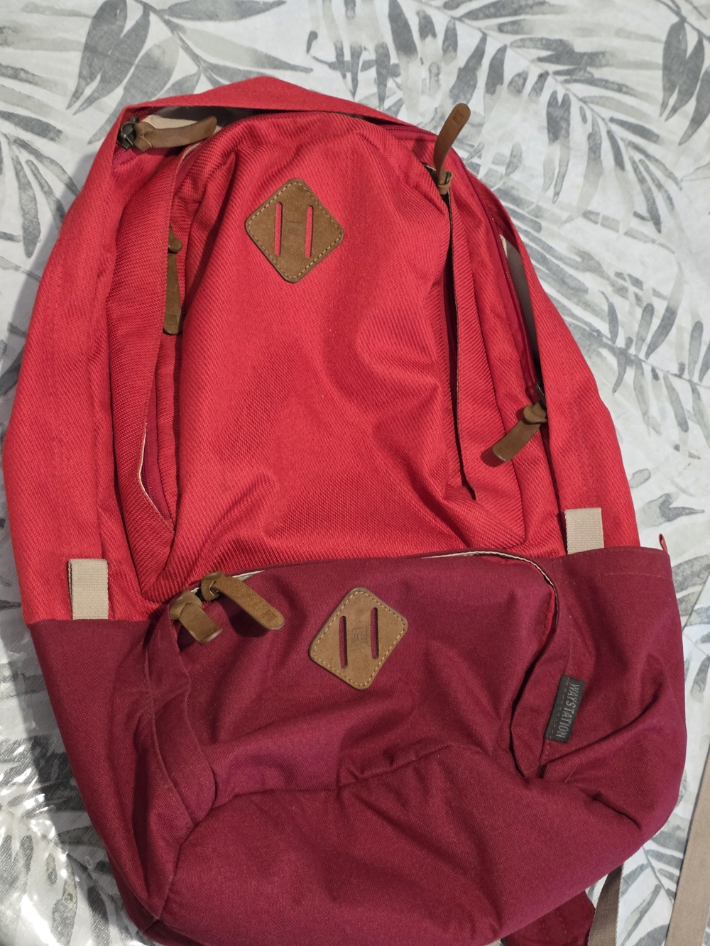 Red Two-Tone Men's Backpack - Unbranded Mec